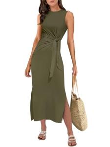 ANRABESS Women’s Casual Sleeveless Midi Dress