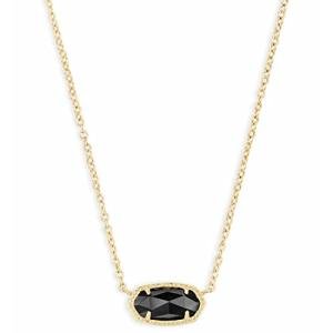 Kendra Scott Elisa Pendant Necklace in Black