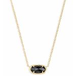 Kendra Scott Elisa Pendant Necklace in Black