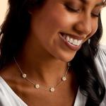 Dainty Pearl Daisy Necklace for Women and Teens