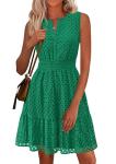PRETTYGARDEN Women's Summer Swing Dress - Dark Green