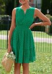 PRETTYGARDEN Women's Summer Swing Dress - Dark Green