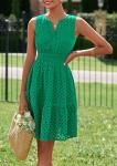 PRETTYGARDEN Women's Summer Swing Dress - Dark Green