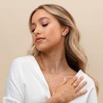 PAVOI 14K Gold Plated Women's Cross Necklace