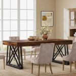 Tribesigns Farmhouse Dining Table for 4-6