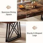 Tribesigns Farmhouse Dining Table for 4-6