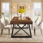 Tribesigns Farmhouse Dining Table for 4-6