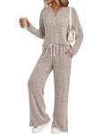 LILLUSORY Women's Cozy 2-Piece Lounge Set