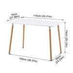 H.J WeDoo Space-Saving Rectangular Dining Table