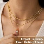 Trendy Layered Gold Necklace Set for Women