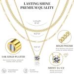 Trendy Layered Gold Necklace Set for Women