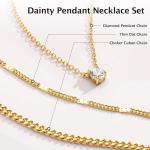 Trendy Layered Gold Necklace Set for Women
