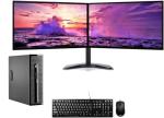 Dual 24-inch IPS Monitors with Core i5 Desktop