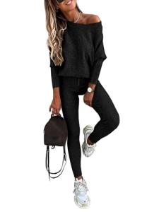 Chicme Two-Piece Knit Lounge Outfit Set