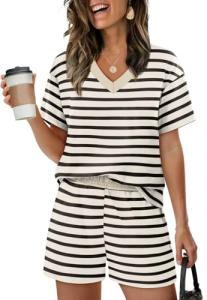 XIEERDUO Women's Summer Lounge Set with Shorts