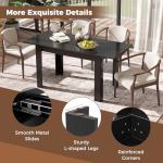 COSTWAY Expandable Dining Table for 6-8 People