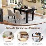 COSTWAY Expandable Dining Table for 6-8 People