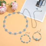 20-Piece Silver Bohemian Jewelry Set for Women