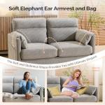 Bonnlo Small Modern 2-Seater Sofa with Storage