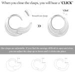 Sterling Silver Huggie Hoop Earrings Set for Women