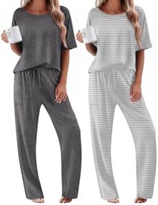 Ekouaer Comfy Women's Pajama Sets with Pockets