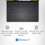 Dell Inspiron 15 Laptop - Intel Core i5, 16GB RAM