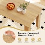 COSTWAY Rectangular Kitchen Dining Table for 4-6