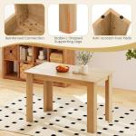 COSTWAY Rectangular Kitchen Dining Table for 4-6