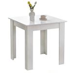 Modern White Square Dining Table for Small Spaces