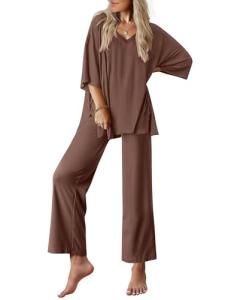 Ekouaer Women’s Soft Lounge Set with Pockets