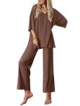 Ekouaer Women’s Soft Lounge Set with Pockets