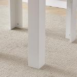 Modern White Square Dining Table for Small Spaces