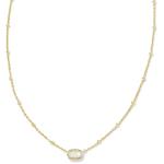 Kendra Scott Mini Elisa Gold-Plated Pendant Necklace