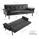 Panana Click Clack 3 Seater Sofa Bed