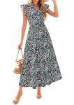 Floral Midi Dress for Summer Vacation Fun