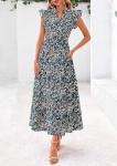 Floral Midi Dress for Summer Vacation Fun