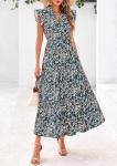 Floral Midi Dress for Summer Vacation Fun