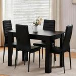 Compact 4-Seater Dining Table and Chairs Set