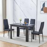Compact 4-Seater Dining Table and Chairs Set