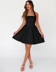Women's Black Halter Neck Mini Dress 2026