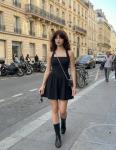 Women's Black Halter Neck Mini Dress 2026