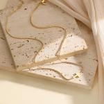 Dainty 14K Gold Plated Cross Necklace for Women