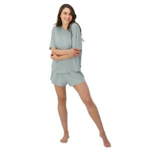 Hanes Women's Supersoft Lounge Tee and Shorts Set