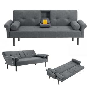 Panana 3-Seater Click Clack Sofa Bed with Armrest