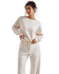 SUUKSESS Women's Oversized Lounge Set in Apricot