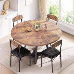 Jocoevol Round Dining Table for 2-4 People