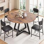 Jocoevol Round Dining Table for 2-4 People
