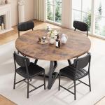 Jocoevol Round Dining Table for 2-4 People