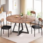 Jocoevol Round Dining Table for 2-4 People