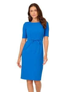 Adrianna Papell Cool Cobalt Bow Sheath Dress